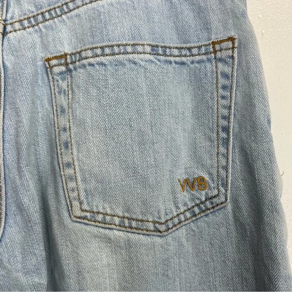 Victoria Beckham Jeans Womens Size 25 Light Wash Denim Straight Button Fly - Picture 5 of 15